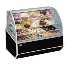 Black Exterior Color Federal SNR77SC SERIES '90 Refrigerated Bakery Case 77" x 37.75" x 48"