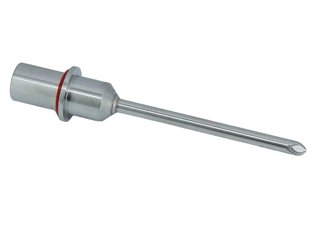(1) Single Outlet Injection Spout- F-3095- Long John-Standard 5/16" x 4-3/8"L w/ Pinched Tip Assy. (Copy) (Copy) - Donut-Equipment.com