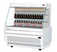 Turbo Air TBA49-50N-W 49" White Horizontal Refrigerated Open Display Merchandiser w/ (2) Shelves, 115v - Donut-Equipment.com