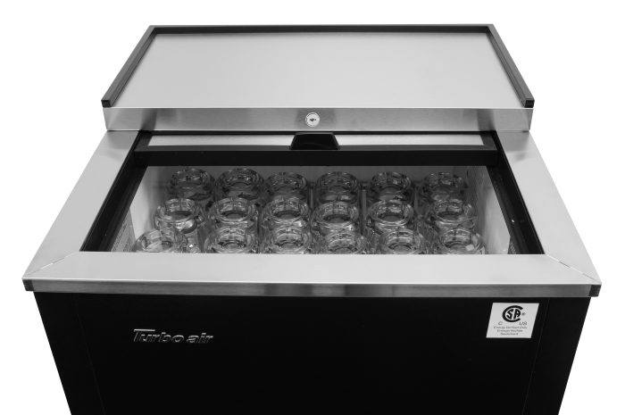 Turbo Air TBC-24SB-GF-N6 25" Black Laminate Exterior, Glass Froster - Donut-Equipment.com