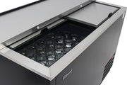 Turbo Air TBC-50SB-GF-N 50" 2-Section Glass Chiller – 140 Mug Capacity, Black, 115v - Donut-Equipment.com