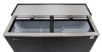 Turbo Air TBC-50SB-GF-N 50" 2-Section Glass Chiller – 140 Mug Capacity, Black, 115v - Donut-Equipment.com