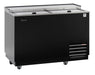 Turbo Air TBC-50SB-GF-N 50" 2-Section Glass Chiller – 140 Mug Capacity, Black, 115v - Donut-Equipment.com