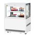 Turbo Air TBP36-46FN-W 35-3/8" Straight Glass Refrigerated Bakery Display Case, 2 Levels, White Exterior, 115v - Donut-Equipment.com