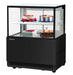 Turbo Air TBP36-46NN-B 35-3/8" Refrigerated Straight Glass Full-Service Bakery Display Case, 2 Levels, Black Exterior, 115v - Donut-Equipment.com