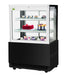 Turbo Air TBP36-54FN-B 35-3/8" Straight Glass Refrigerated Bakery Display Case, 3 Levels, Black Exterior, 115v - Donut-Equipment.com