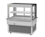 Turbo Air TBP48-46FDN 50" Refrigerated Bakery Display Case w/ Straight Glass - (2) Levels, 115v, Stainless Steel - Donut-Equipment.com