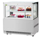 Turbo Air TBP48-46FN-S 47 1/4" Straight Glass Refrigerated Bakery Display Case, 2 Levels, Stainless Steel, 115v - Donut-Equipment.com