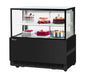 Turbo Air TBP48-46NN-B 47-1/4" Refrigerated Straight Glass Full-Service Bakery Display Case, 2 Levels, Black Exterior, 115v - Donut-Equipment.com