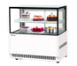 Turbo Air TBP48-46NN-W 47-1/4" Refrigerated Straight Glass Full-Service Bakery Display Case, 2 Levels, White Exterior, 115v - Donut-Equipment.com
