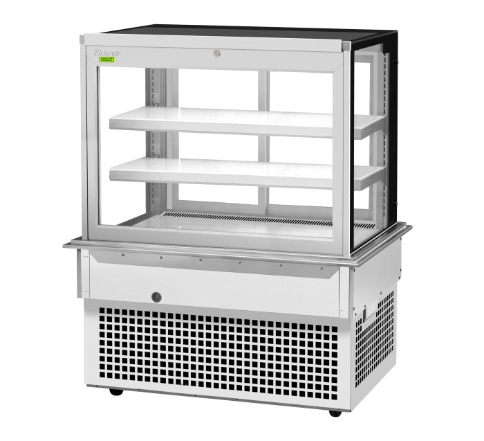 Turbo Air TBP48-54FDN 50" Refrigerated Bakery Display Case w/ Straight Glass - (3) Levels, 115v, Stainless Steel - Donut-Equipment.com