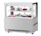Turbo Air TBP60-54FN-S 59" Refrigerated Bakery Display Case w/ Straight Glass - (3) Levels, 115v, Stainless Steel - Donut-Equipment.com
