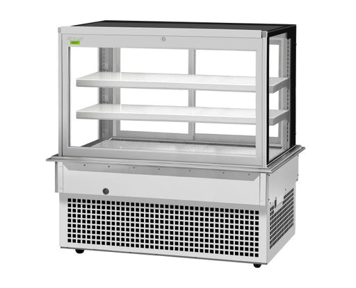 Turbo Air TBP60-54FDN 61-3/4" Refrigerated Bakery Display Case w/ Straight Glass - (3) Levels, 115v, Stainless Steel - Donut-Equipment.com