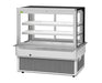 Turbo Air TBP60-54FDN 61-3/4" Refrigerated Bakery Display Case w/ Straight Glass - (3) Levels, 115v, Stainless Steel - Donut-Equipment.com