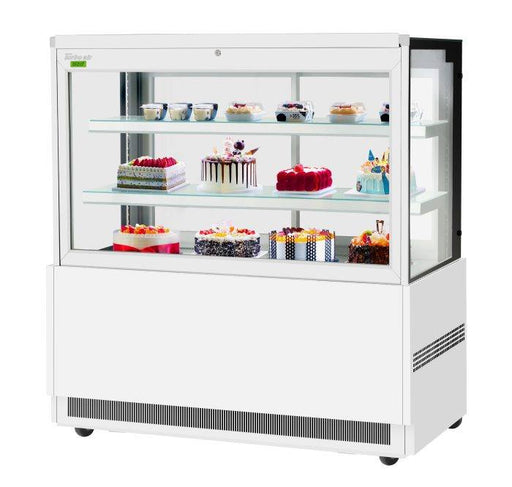 Turbo Air TBP60-54FN-W 59"  Refrigerated Bakery Display Case, 3 Levels, White Exterior, 115v - Donut-Equipment.com