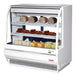 Turbo Air TCDD-48H-W-N 48" Curved Glass Full-Service Deli Display Case, 3 Levels, White Exterior, 115v - Donut-Equipment.com