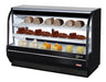 Turbo Air TCDD-72H-B-N 72" Curved Glass Full-Service Deli Display Case, 3 Levels, Black Exterior, 115v - Donut-Equipment.com