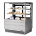 Turbo Air TCGB-36UF-S-N 36-1/2" Refrigerated Straight Glass Full-Service Bakery Display Case, 3 Levels, Stainless Steel Exterior, 115v - Donut-Equipment.com