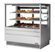 Turbo Air TCGB-48UF-DR-S 48" Straight Glass Full-Service Dry Bakery Display Case, 3 Levels, Stainless Steel Exterior, 115v - Donut-Equipment.com