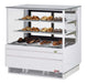 Turbo Air TCGB-48UF-DR-W 48" Straight Glass Full-Service Dry Bakery Display Case, 3 Levels, White Exterior, 115v - Donut-Equipment.com