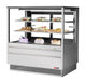 Turbo Air TCGB-48UF-S-N 47-7/8" Refrigerated Straight Glass Full-Service Bakery Display Case, 3 Levels, Stainless Steel Exterior, 115v - Donut-Equipment.com
