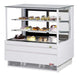 Turbo Air TCGB-48UF-W-N 48-1/2" Refrigerated Straight Glass Full-Service Bakery Display Case, 3 Levels, White Exterior, 115v - Donut-Equipment.com