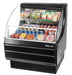 Turbo Air TOM-30LB-N 28" Horizontal Open Air Cooler w/ (2) Levels – Low Profile, Black Exterior, 115v - Donut-Equipment.com