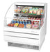 Turbo Air TOM-30LW-N 28" Horizontal Open Air Cooler w/ (2) Levels – Low Profile, White Exterior, 115v - Donut-Equipment.com