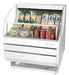 Turbo Air TOM-30SW-N 28" Slim Line Horizontal Open Air Cooler w/ (3) Levels – White Exterior, 115v - Donut-Equipment.com
