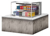 Turbo Air TOM-36L-UF-S-2SI-N 36" Stainless Steel Drop-In Refrigerated Open Display Case Merchandiser – (2) Levels, 1 Shelf, 115v - Donut-Equipment.com