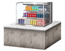 Turbo Air TOM-36L-UF-S-3SI-N 36" Stainless Steel Drop-In Refrigerated Open Display Case Merchandiser – (3) Levels, 2 Shelves, 115v - Donut-Equipment.com