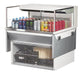 Turbo Air TOM-36L-UF-W-1SI-N 35 7/8" Drop-In Horizontal Open Air Cooler w/ (1) Level – White Exterior, 115v - Donut-Equipment.com