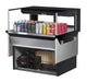Turbo Air TOM-36L-UFD-B-1SI-N 36" Drop-In Horizontal Open Air Cooler w/ (1) Level – Black Exterior, 115v - Donut-Equipment.com