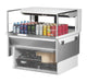 Turbo Air TOM-36L-UFD-W-1SI-N 36" Drop-In Horizontal Open Air Cooler w/ (1) Level – White Exterior, 115v - Donut-Equipment.com