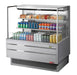 Turbo Air TOM-48L-UF-S-3S-N 46 3/4" Stainless Steel Low Profile Horizontal Open Air Cooler w/ (3) Levels – Ultra Front Merchandiser, 115v - Donut-Equipment.com