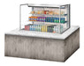 Turbo Air TOM-48L-UF-S-3SI-N 48" Stainless Steel Drop-In Refrigerated Open Display Case Merchandiser w/ (3) Levels, 115v - Donut-Equipment.com