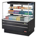 Turbo Air TOM-48L-UFD-B-3S-N 46 3/4" Black Low Profile Horizontal Open Air Cooler w/ (3) Levels – Ultra Front Deluxe Merchandiser, 115v - Donut-Equipment.com