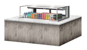 Turbo Air TOM-48L-UFD-S-1SI-N 48" Drop-In Horizontal Open Air Cooler w/ (1) Level – Stainless Steel Exterior, 115v - Donut-Equipment.com