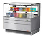 Turbo Air TOM-48L-UFD-S-2S-N 46 3/4" Stainless Steel Low Profile Horizontal Open Air Cooler w/ (2) Levels – Ultra Front Deluxe Merchandiser, 115v - Donut-Equipment.com
