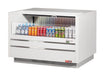 Turbo Air TOM-48UC-W-N 48 1/4" Horizontal Open Air Cooler w/ (1) Level – White Exterior, 115v - Donut-Equipment.com