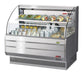Turbo Air TOM-50LS-N 50" Low Profile Horizontal Open Air Cooler – Stainless Steel Refrigerated Merchandiser w/ (2) Levels, 115v - Donut-Equipment.com