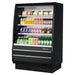 Turbo Air TOM-50MB-SP-N 50 7/8" Vertical Open Air Cooler w/ (4) Levels – Black Exterior, 115v - Donut-Equipment.com