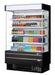Turbo Air TOM-50SEB-N 51 5/8" Black Narrow Depth Vertical Open Air Cooler / Air Curtain Display Case with (5) Levels, 115v - Donut-Equipment.com