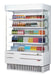 Turbo Air TOM-50SEW-N 51 5/8" White Narrow Depth Vertical Open Air Cooler / Air Curtain Display Case with (5) Levels, 115v - Donut-Equipment.com