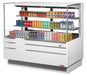 Turbo Air TOM-60L-UFD-W-3S-N 58 3/4"  White Low Profile Horizontal Open Air Cooler w/ (3) Levels – Ultra Front Deluxe Merchandiser, 115v - Donut-Equipment.com