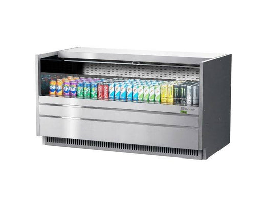 Turbo Air TOM-60UC-S-N 60 1/4" Drop-In Horizontal Open Air Cooler w/ (1) Level – Stainless Steel Exterior, 115v - Donut-Equipment.com