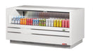 Turbo Air TOM-60UC-W-N 60 1/4" Horizontal Open Air Cooler w/ (1) Level – White Exterior, 115v - Donut-Equipment.com