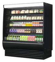 Turbo Air TOM-72DXB-SP-N 68 3/4" Black Extra Deep Vertical Open Air Cooler w/ Solid Side Panels, (5) Levels, 220v/1ph - Donut-Equipment.com