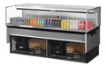 Turbo Air TOM-72L-UF-S-1SI-N 72" Stainless Steel Drop-In Refrigerated Open Display Case Merchandiser w/ (1) Level, 220v/1ph - Donut-Equipment.com