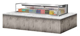 Turbo Air TOM-72L-UF-S-1SI-N 72" Stainless Steel Drop-In Refrigerated Open Display Case Merchandiser w/ (1) Level, 220v/1ph - Donut-Equipment.com